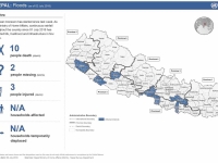 This map shows the status of death, missing, injured, household affected and affected municipalities from flood and landslide.