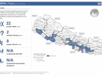 This map shows the status of death, missing, injured, household affected and affected municipalities from flood and landslide.